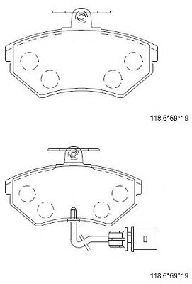 Тормозные колодки ASIMCO KD7527