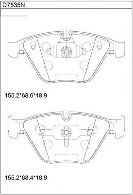 Тормозные колодки ASIMCO KD7535N