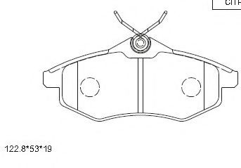 Тормозные колодки ASIMCO KD7539