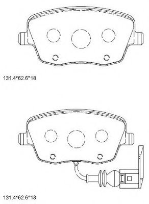 Тормозные колодки ASIMCO KD7551