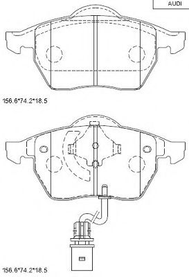 Тормозные колодки ASIMCO KD7563