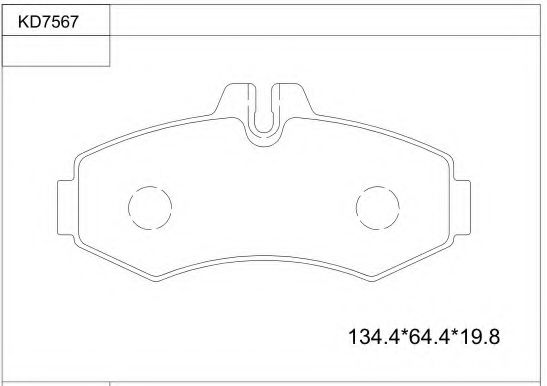 Тормозные колодки ASIMCO KD7567
