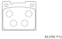 Тормозные колодки ASIMCO KD7568
