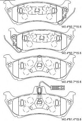 Тормозные колодки ASIMCO KD7572