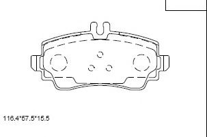 Тормозные колодки ASIMCO KD7574F