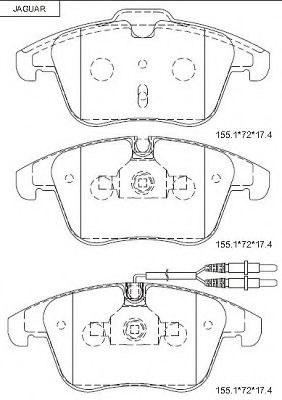 Тормозные колодки ASIMCO KD7575