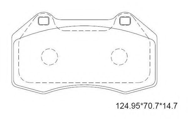 Тормозные колодки ASIMCO KD7576