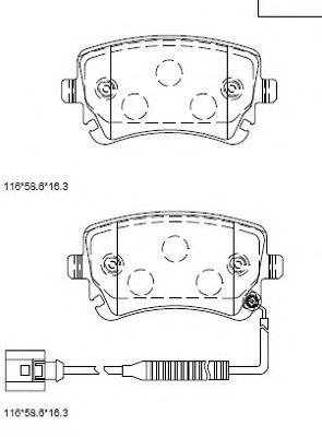 Тормозные колодки ASIMCO KD7581