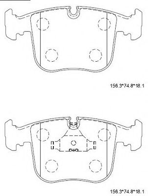 Тормозные колодки ASIMCO KD7582