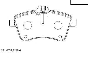 Тормозные колодки ASIMCO KD7585