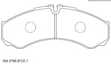 Тормозные колодки ASIMCO KD7614