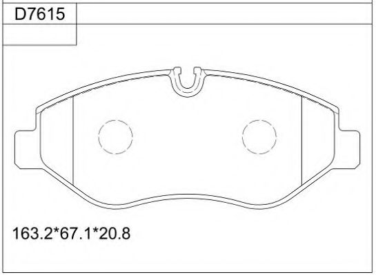 Тормозные колодки ASIMCO KD7615
