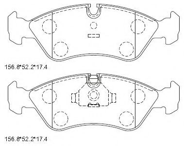 Тормозные колодки ASIMCO KD7707