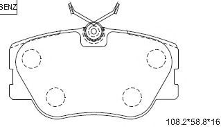 Тормозные колодки ASIMCO KD7715