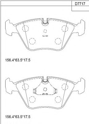 Тормозные колодки ASIMCO KD7717
