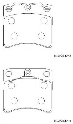 Тормозные колодки ASIMCO KD7723