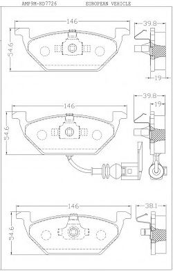 Тормозные колодки ASIMCO KD7726