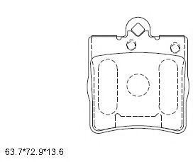 Тормозные колодки ASIMCO KD7740