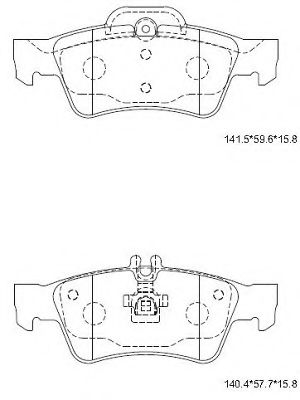 Тормозные колодки ASIMCO KD7741