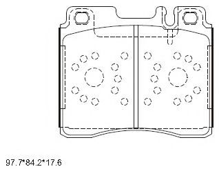 Тормозные колодки ASIMCO KD7745