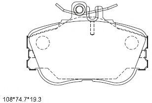 Тормозные колодки ASIMCO KD7749