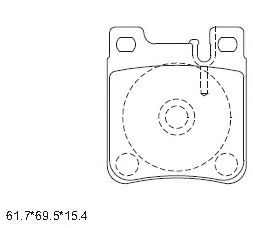 Тормозные колодки ASIMCO KD7750