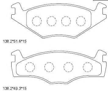 Тормозные колодки ASIMCO KD7757