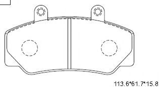 Тормозные колодки ASIMCO KD7759