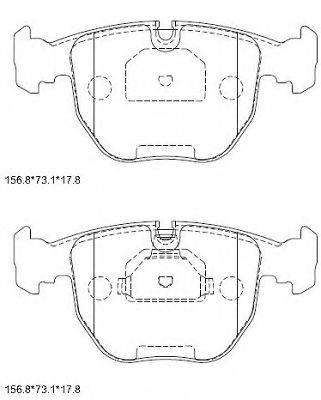 Тормозные колодки ASIMCO KD7761