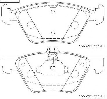 Тормозные колодки ASIMCO KD7762