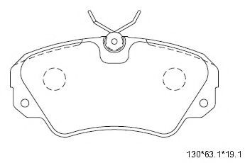 Тормозные колодки ASIMCO KD7769