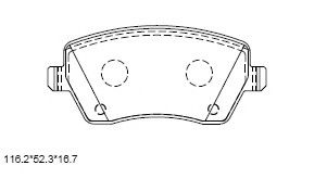Тормозные колодки ASIMCO KD7785F