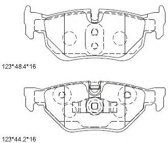 Тормозные колодки ASIMCO KD7787