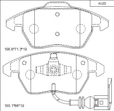 Тормозные колодки ASIMCO KD7791