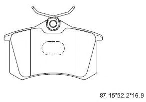 Тормозные колодки ASIMCO KD7797