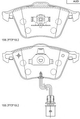 Тормозные колодки ASIMCO KD7798