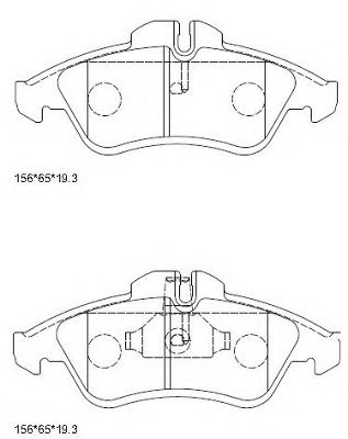 Тормозные колодки ASIMCO KD7799