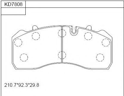 Тормозные колодки ASIMCO KD7808