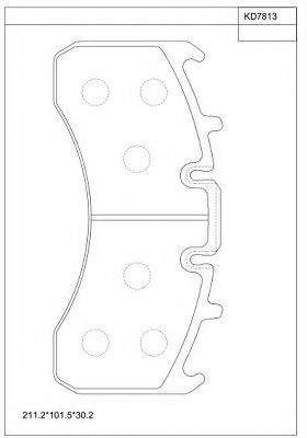 Тормозные колодки ASIMCO KD7813