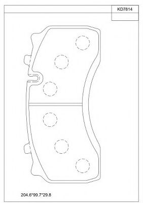 Тормозные колодки ASIMCO KD7814