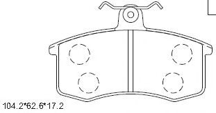 Тормозные колодки ASIMCO KD8701