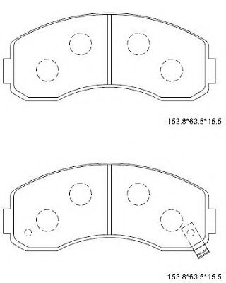 Тормозные колодки ASIMCO KD9620