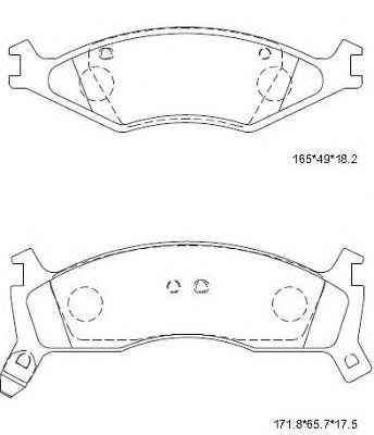 Тормозные колодки ASIMCO KD9710
