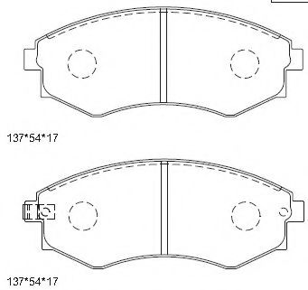 Тормозные колодки ASIMCO KD9713