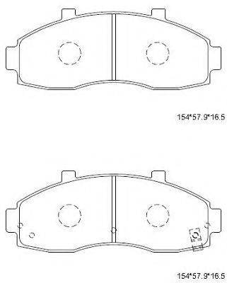 Тормозные колодки ASIMCO KD9714