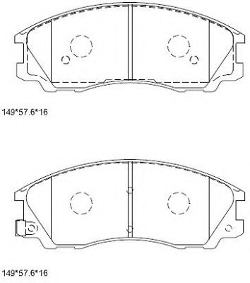 Тормозные колодки ASIMCO KD9719