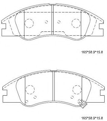 Тормозные колодки ASIMCO KD9720