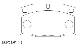 Тормозные колодки ASIMCO KD9733