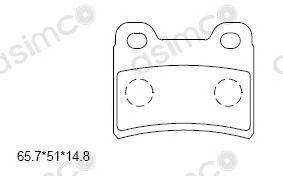 Тормозные колодки ASIMCO KD9736