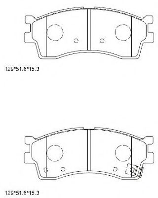 Тормозные колодки ASIMCO KD9757